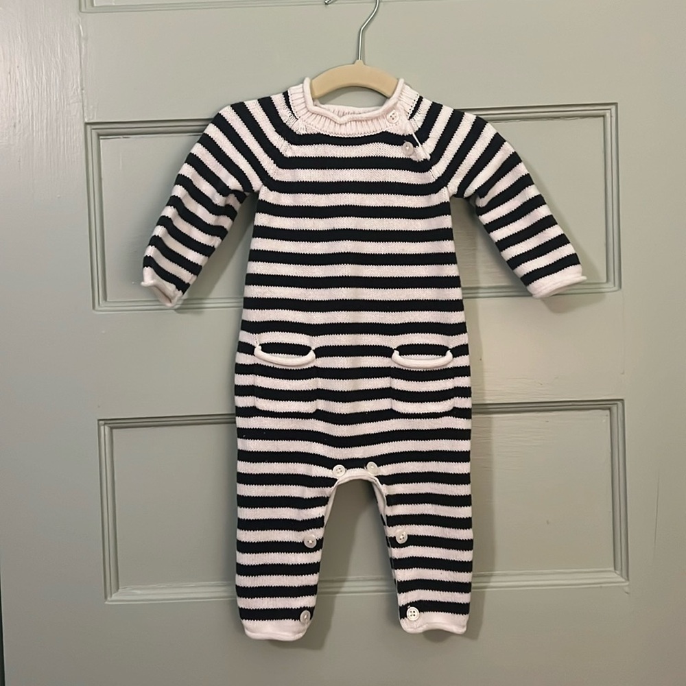 Knit Striped Romper